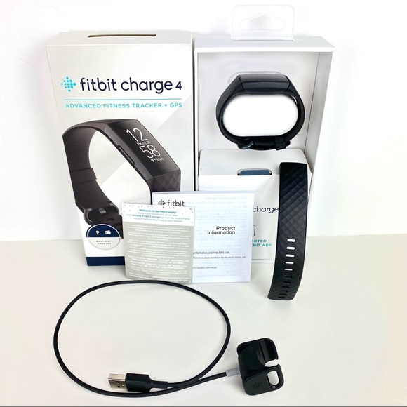 FitBit Charge 4 Fitness Tracker & GPS Smart Watch Pedometer Black Bands S & L - Picture 12 of 12